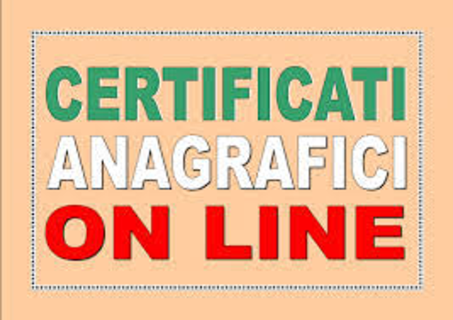 Certificati anagrafici on line e gratuiti 
